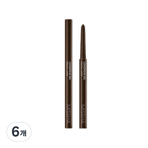 미샤 롱웨어 젤 펜슬 라이너 0.14g, 피칸 브라운, 6개