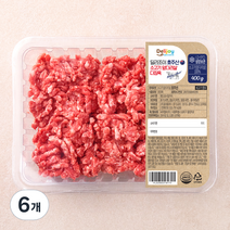 딜리조이 호주산 소고기 앞다리살 다짐육 (냉장), 400g, 6개