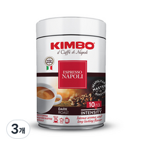 킴보 에스프레소 나폴레타노 분쇄원두, 커피메이커, 250g, 3개