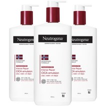 뉴트로지나 인텐스 리페어 시카 에멀젼 바디로션, 3개, 450ml