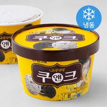 빙그레 그라시아 쿠앤크 아이스크림 (냉동), 750ml, 2개