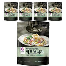 청정원 베이컨 앤 까망베르 까르보나라 스파게티소스, 250g, 5개