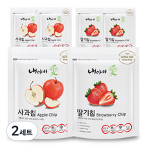 내아이애 동결건조 과일칩 딸기 12g x 3p + 사과 12g x 3p, 2세트