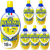 림미 레몬쥬스, 200ml, 18개