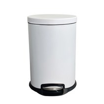 팬물산 심플리 무소음 휴지통 20L, 화이트, 1개