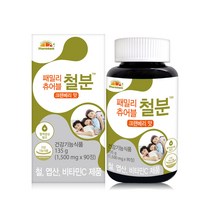 비타민뱅크 패밀리 츄어블 철분 크랜베리맛, 90정, 1개
