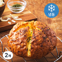 프레시오늘 구워먹는 에어프라이어 바삭촉촉 국내산 통마늘 양파를 갈아만든 수제 양파육쪽마늘빵 (냉동), 210g, 2개