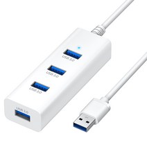 홈플래닛 4포트 USB3.0 허브, 화이트