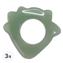 옥 괄사, 3개, 반지(BJ6-3)