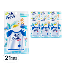 에어후레쉬 옷장용 탈취제 아쿠아 향, 32g, 21개