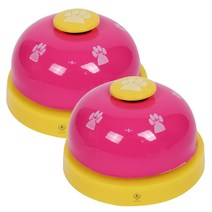 딩동펫 강아지 지능개발 훈련벨 4 x 7 cm, 핑크, 2개입