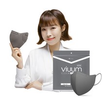 푸름웰니스 [새부리형 마스크 KF94] 비움 디럭스 KF94 6종 컬러마스크, 25개입, 1개, 그레이