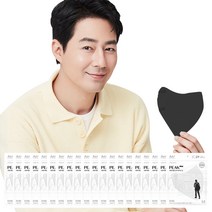 아에르 피크 라이트핏 보건용 마스크 KF80 M, 1개입, 50개, 블랙