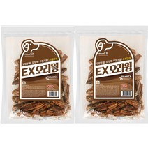 네츄럴이엑스 대용량 강아지 간식 460g, 오리윙, 2개