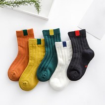 양말폭탄 아동용 라벨포인트 양말 5p