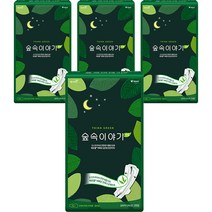 예지미인 숲속이야기 비오셀 슈퍼롱 오버나이트 생리대 날개형, 20개입, 4개