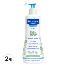 무스텔라 이드라 베베 바디로션, 500ml, 2개