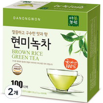 다농원 현미녹차 100티백, 1.3g, 100개입, 2개