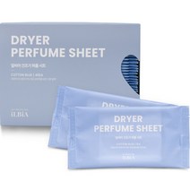 일비아 건조기 드라이 퍼퓸 시트 코튼블루, 40매, 1개