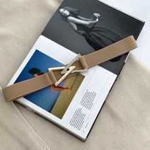 멜트인 버뮤다 골드 버클 스판 여자 벨트