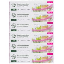 프로그 더블 지퍼백 대형 15매입 냉장용, 6개
