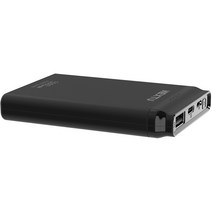 넥스트 5000mAh 휴대용 보조배터리 Type C / Micro 5핀 2포트, NEXT-5000PB, BLACK