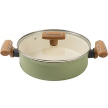 매직쉐프 인덕션 쁘띠블랑 IH 전골냄비, 그린, 24cm