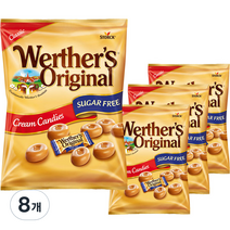 스톡 웨더스 오리지날 클래식 크림 무설탕 캔디, 70g, 8개