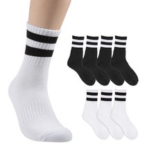 베이스알파에센셜 남성용 스포츠 파일 쿠션 장목 양말 8켤레, 혼합색상