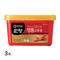 대상 청정원 순창 태양초 명품고추장, 3kg, 3개