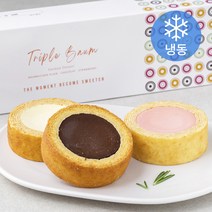 더바움 트리플 롤케이크 플레인 105g + 쇼콜라 105g + 스트로베리 105g (냉동), 315g, 1세트