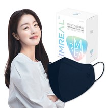 아임리얼 언택트 플러스 마스크 새부리형 중형 로열블루, 1개, 30개입