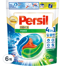 퍼실 디스크 파워 세탁 캡슐세제 파우치, 6개, 26개입