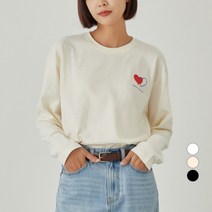 ELLE PARIS 여성 오버핏 긴팔 그래픽 티셔츠