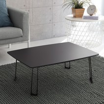 아이캔컴퍼니 유러피안 LPM 라운드 접이식테이블 대, 블랙