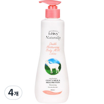 Leivy 산양유 바디로션 플로럴 코튼향, 350ml, 4개