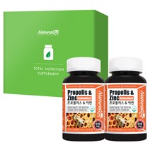 네추럴라이즈 프로폴리스 앤 아연, 90정, 2개