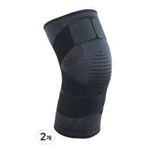 민코 2단 압박 무릎보호대 블랙 XXL, 2개