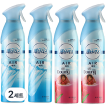 페브리즈 에어 공기탈취제 맑은하늘바람 275 2개 + 다우니향 275g 2개, 2세트