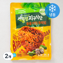 풀무원 식물성 지구식단 솥솥 비빔 주먹밥 (냉동), 2개, 500g