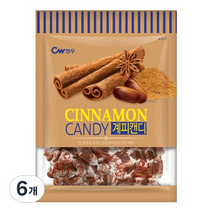 청우식품 계피 사탕, 420g, 6개