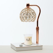 캔들백화점 블링블링 비주 캔들워머 로즈골드 + 화이트 + 소이 캔들 150g 세트, 블랙체리
