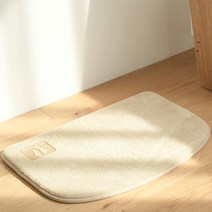 솔브리빙 논슬립 욕실 화장실 극세사 메모리폼 발매트 물흡수, 베이지