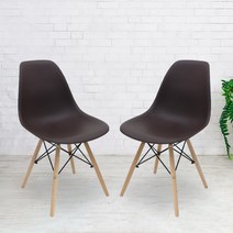 오에이데스크 에펠 체어 2p, 브라운, 2개