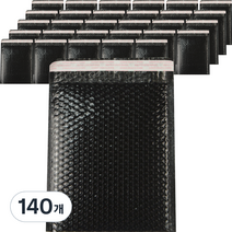 아이엔피 택배 안전 에어캡 봉투 경량 블랙, 140개