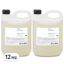 생활공작소 쌀뜨물 주방세제, 4L, 12개