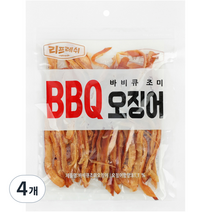 리프레쉬 갈비오징어 바비큐 조미 BBQ 오징어, 200g, 4개