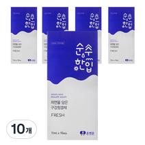순수한입 후레쉬 스틱 가글 15p, 10개, 165ml