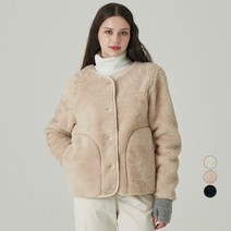 ELLE GIRL 소프트터치 플리스 루즈핏 컬러리스 자켓