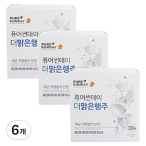 퓨어선데이 더 맑은 행주, 30매입, 6개